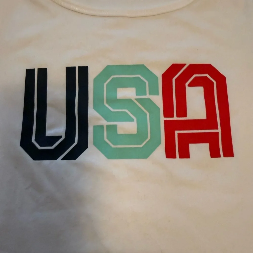 DSG White Crew Neck Tank Top